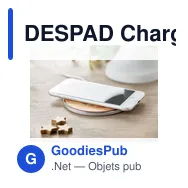 DESPAD Chargeur sans fil en bambou - Miniature 5