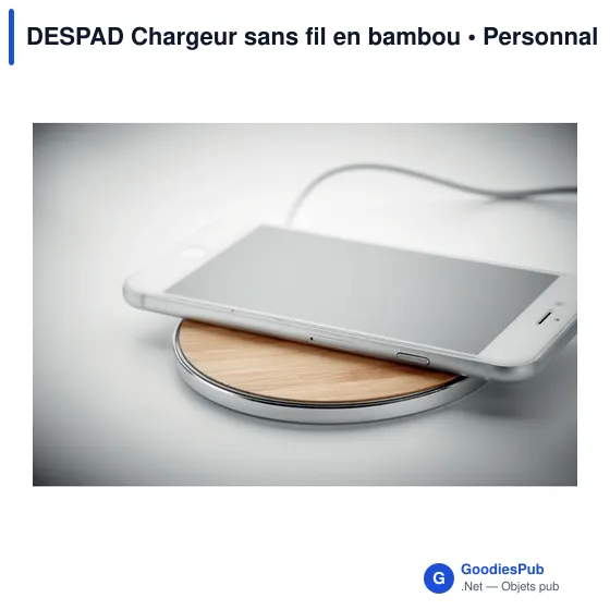 DESPAD Chargeur sans fil en bambou - Image 7