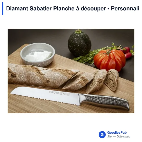Planche à découper personnalisable Diamant Sabatier avec logo - Image 1