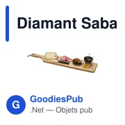 Planche à découper personnalisable Diamant Sabatier avec logo - Miniature 2