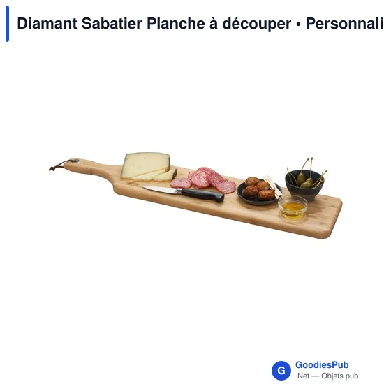 Planche à découper personnalisable Diamant Sabatier avec logo - Image 2