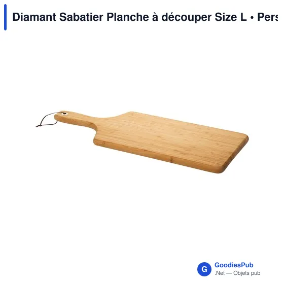 Planche à découper personnalisable Diamant Sabatier Size L avec logo - Image 4