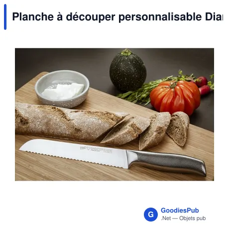 Planche à découper personnalisable Diamant Sabatier Size M avec logo