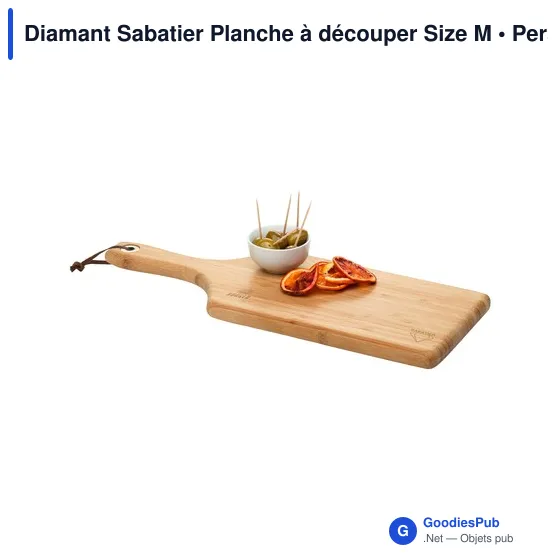 Planche à découper personnalisable Diamant Sabatier Size M avec logo - Image 2