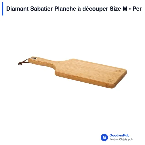 Planche à découper personnalisable Diamant Sabatier Size M avec logo - Image 3