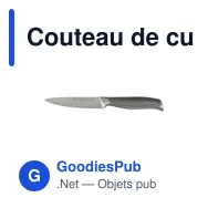 Couteau de cuisine personnalisable Diamant Sabatier Riyouri avec logo - Miniature 1