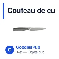 Couteau de cuisine personnalisable Diamant Sabatier Riyouri avec logo - Miniature 2