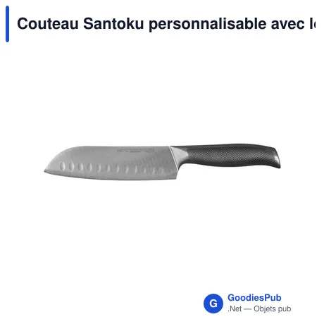 Couteau Santoku personnalisable avec logo - Diamant Sabatier Riyouri