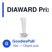 DIAWARD Prix en cristal dans un coffret - Miniature 1
