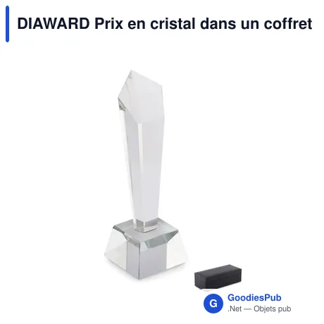 DIAWARD Prix en cristal dans un coffret