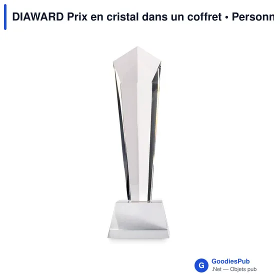 DIAWARD Prix en cristal dans un coffret - Image 3