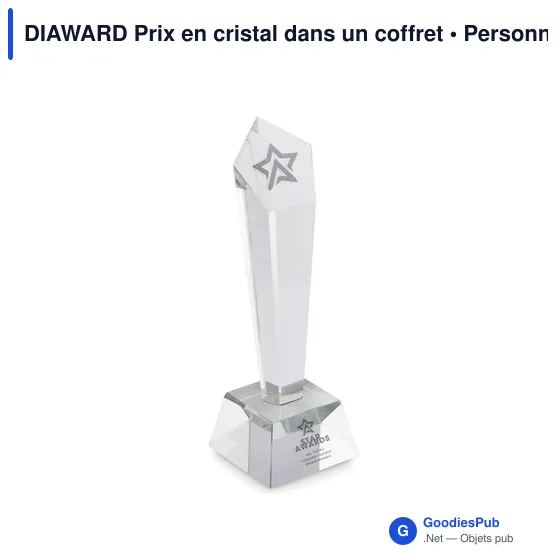 DIAWARD Prix en cristal dans un coffret - Image 4