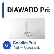 DIAWARD Prix en cristal dans un coffret - Miniature 5