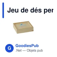 Jeu de dés personnalisable Dice & Play avec logo - Miniature 2