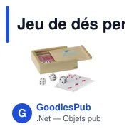 Jeu de dés personnalisable Dice & Play avec logo - Miniature 4