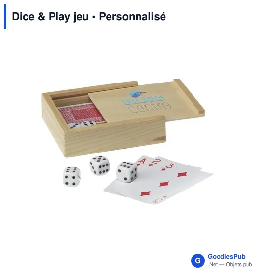 Jeu de dés personnalisable Dice & Play avec logo - Image 4
