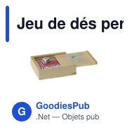 Jeu de dés personnalisable Dice & Play avec logo - Miniature 5