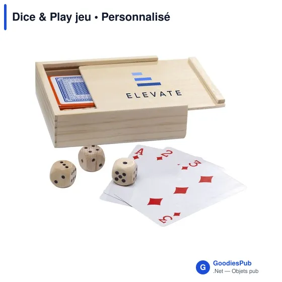 Jeu de dés personnalisable Dice & Play avec logo - Image 6