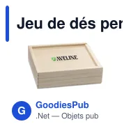 Jeu de dés personnalisable Dice & Play avec logo - Miniature 7