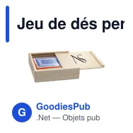 Jeu de dés personnalisable Dice & Play avec logo - Miniature 8