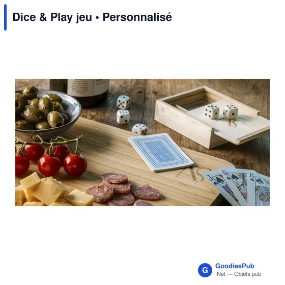 Jeu de dés personnalisable Dice & Play avec logo - Image 10