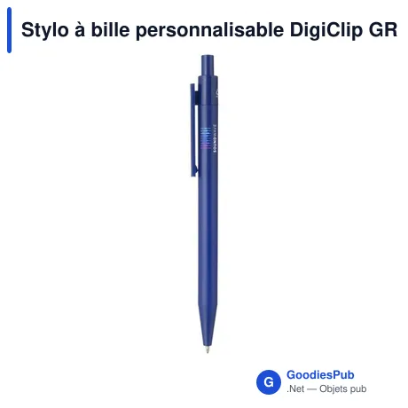 Stylo à bille personnalisable DigiClip GRS Recycled Pen avec logo