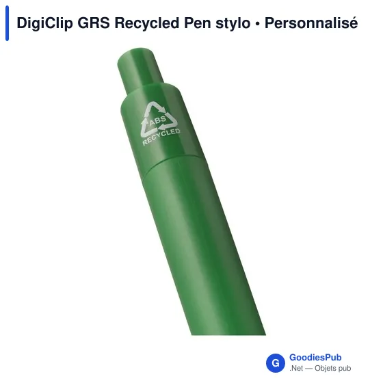 Stylo à bille personnalisable DigiClip GRS Recycled Pen avec logo - Image 12