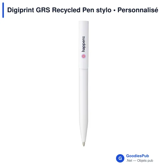Stylo à bille personnalisable en ABS recyclé avec logo - Digiprint GRS - Image 1