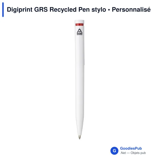 Stylo à bille personnalisable en ABS recyclé avec logo - Digiprint GRS - Image 2