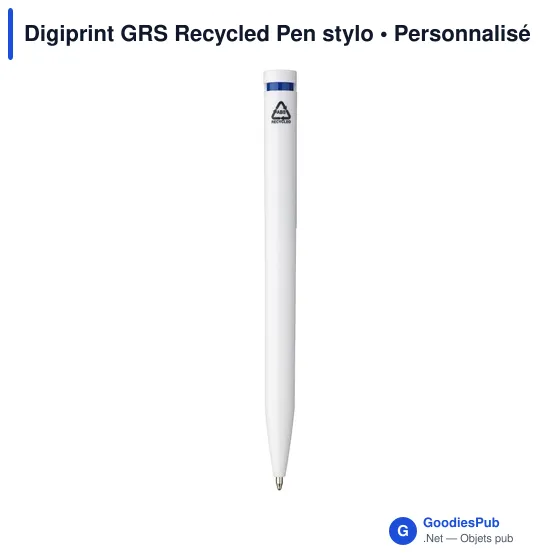 Stylo à bille personnalisable en ABS recyclé avec logo - Digiprint GRS - Image 11