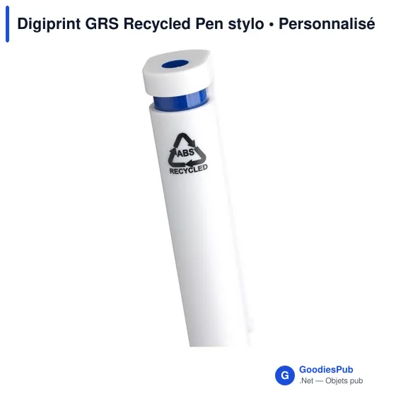 Stylo à bille personnalisable en ABS recyclé avec logo - Digiprint GRS - Image 12