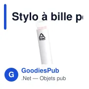 Stylo à bille personnalisable en ABS recyclé avec logo - Digiprint GRS - Miniature 3