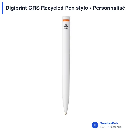 Stylo à bille personnalisable en ABS recyclé avec logo - Digiprint GRS - Image 7