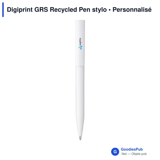 Stylo à bille personnalisable en ABS recyclé avec logo - Digiprint GRS - Image 10