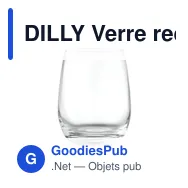 DILLY Verre recyclé 420 ml - Miniature 1