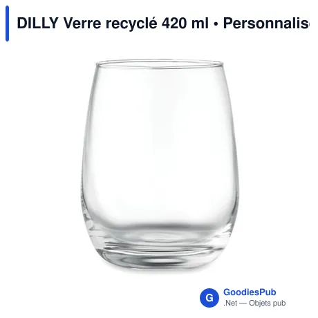 DILLY Verre recyclé 420 ml