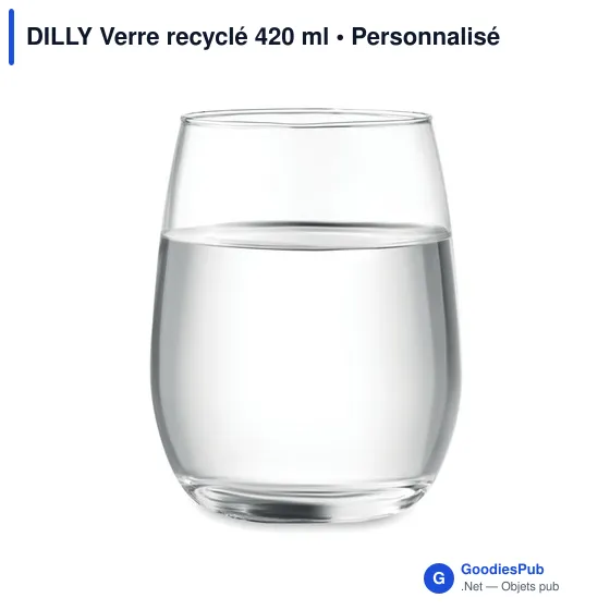 DILLY Verre recyclé 420 ml - Image 2