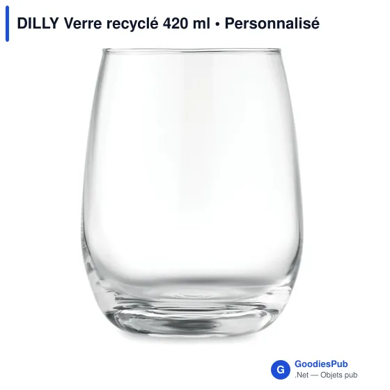 DILLY Verre recyclé 420 ml - Image 3