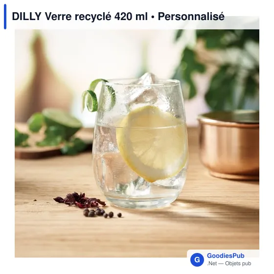 DILLY Verre recyclé 420 ml - Image 4