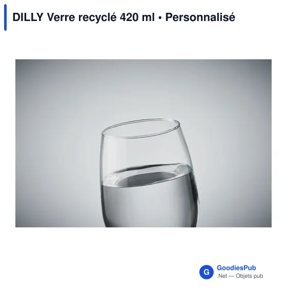DILLY Verre recyclé 420 ml - Image 5