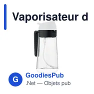 Vaporisateur d'huile en verre personnalisable avec logo - DIP - Miniature 1