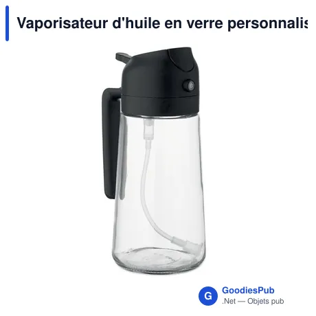 Vaporisateur d'huile en verre personnalisable avec logo - DIP