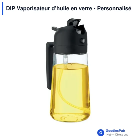 Vaporisateur d'huile en verre personnalisable avec logo - DIP - Image 3
