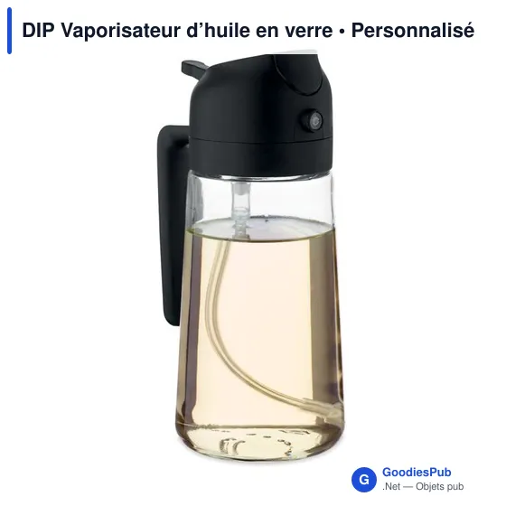 Vaporisateur d'huile en verre personnalisable avec logo - DIP - Image 4