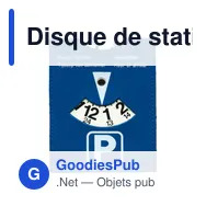 Disque de stationnement personnalisable avec logo - Donovan - Miniature 2