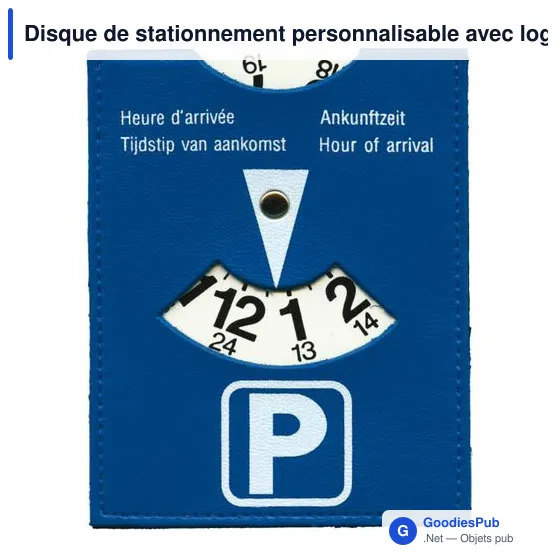 Disque de stationnement personnalisable avec logo - Donovan - Image 2