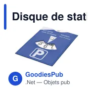 Disque de stationnement personnalisable avec logo - Donovan - Miniature 3