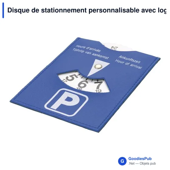 Disque de stationnement personnalisable avec logo - Donovan - Image 3
