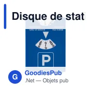 Disque de stationnement personnalisable à raclette avec logo - Modèle Europe - Miniature 2