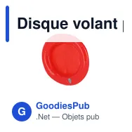 Disque volant personnalisable en PVC avec logo - Coussin Zalox - Miniature 1